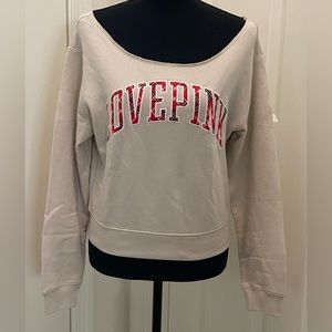 PINK - Fleece Cropped Sweatshirt (NWT)